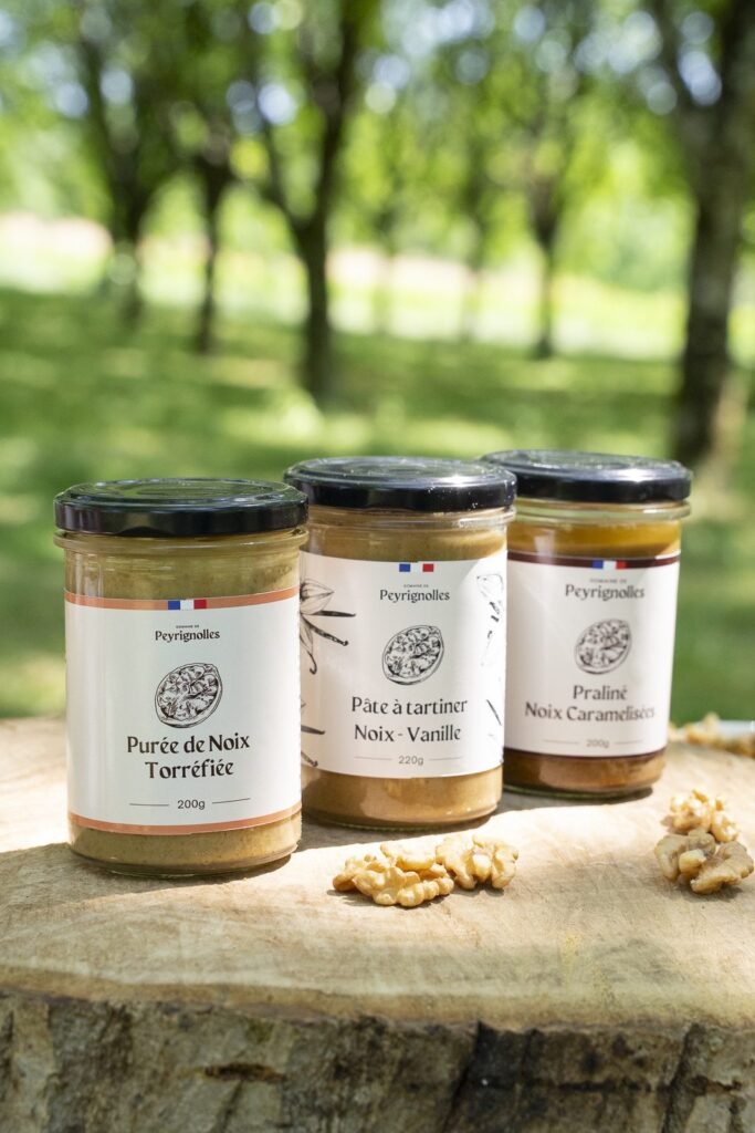 Lot de 3 pâtes à tartiner à la noix – Domaine de Peyrignolles